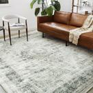 Tapete Area CHAMPLANT Lavável Floral Verde Vintage 180x270cm