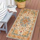 Tapete Area COMSLE Boho Distressed 60 cm x 120 cm Lavável à máquina