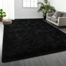 Tapete Area Deerhoo Large Shag 150x240cm, ultramacio e fofo, preto