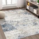 Tapete Area DMOYEST Bege Azul 160x230cm Poliéster Tapete Area DMOYEST Bege Azul 160x230cm Poliéster