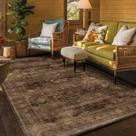Tapete Area Hazo Haus Boho Taupe Castanho 160x230cm Lavável