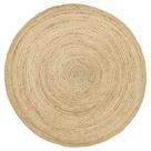 Tapete Area HOMEMONDE, tecido à mão, de juta, 150 cm, redondo, ecológico Tapete Area HOMEMONDE, tecido à mão, de juta, 150 cm, redondo, ecológico