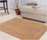 Tapete Area KEMA, tecido à mão, juta trançada, 90x150cm, fio natural