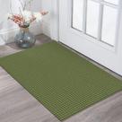 Tapete Area KOZYFLY Tapete de porta interna 60x90cm algodão verde oliva Tapete Area KOZYFLY Tapete de porta interna 60x90cm algodão verde oliva
