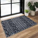 Tapete Area KUTA Moynesa Ultra Fino Lavável 60x90cm Preto