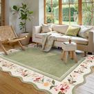 Tapete Area Lahome Floral Scalloped 160x230cm verde ultrafino