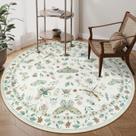 Tapete Area Lahome, lavável para insetos, redondo, 180 cm, bege