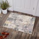 Tapete Area Lahome Modern Abstract 2x3 Tapete de banho cinza pequeno