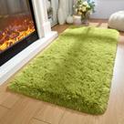 Tapete Area Merelax Modern Soft Fluffy Shaggy 60x120cm verde