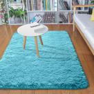 Tapete Area Merelax Modern Soft Fluffy Shaggy 60x90cm Teal