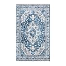 Tapete Area Moynesa Ultrafino Lavável 90x150cm Azul Kitchen