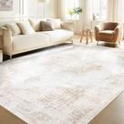 Tapete Area MXSANYOO Vintage lavável 150x210 cm em microfibra bege Tapete Area MXSANYOO Vintage lavável 150x210 cm em microfibra bege