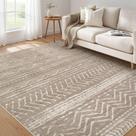 Tapete Area Nakagishi Lavável Boho Modern 150x210cm Creme