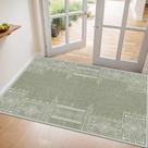 Tapete Area NICETOWN Sage Green 60x90cm lavável para entrada