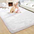 Tapete Area Noahas Large Fluffy Cream White 183x274 cm