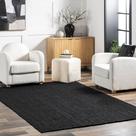 Tapete Area NuLoom Rigo Jute, tecido à mão, 100% fibra natural