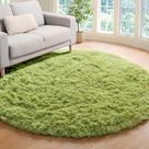 Tapete Area ONASAR Grass Green, redondo, 120 cm, macio para quarto de crianças Tapete Area ONASAR Grass Green, redondo, 120 cm, macio para quarto de crianças