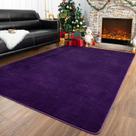 Tapete Area Przemy Lavável Memory Foam 160x200cm roxo escuro