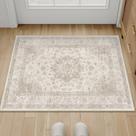 Tapete Area PureCozy Bege Lavável Vintage 60x90cm para casa