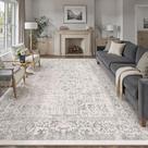 Tapete Area PureCozy Grey 300x420cm Lavável à Máquina Vintage