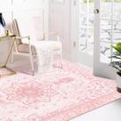 Tapete Area Sofrug Vintage Pink Honeycomb 90x150cm antiderrapante Tapete Area Sofrug Vintage Pink Honeycomb 90x150cm antiderrapante