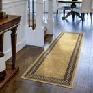 Tapete Area Tapetes Antep Alfombras Modern Bordered 60x210 cm Marrom