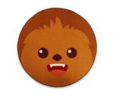 Tapete Area Ukonic Star Wars Chewbacca 132cm redondo poliéster