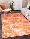 Tapete Area Unique Loom Sofia Collection Grand Orange/Ivory