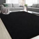 Tapete Area Zedrew Black Memory Foam 150x210cm para quarto