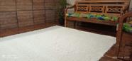 Tapete artesanal boho cru 1,75x2,50