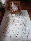 Tapete artesanal boho florido 1,50x2,00
