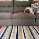 Tapete Artesanal Colorido Chenile Dupla Face 1,50m x 1,50m