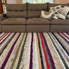 Tapete Artesanal Colorido Chenile Dupla Face 1,98m x 2,54m Tapete Artesanal Colorido Chenile Dupla Face 1,98m x 2,54m