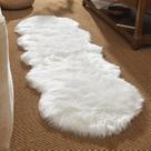Tapete Ashler Faux Fur Branco 60x180cm Ultra Macio Lavável à Máquina Tapete Ashler Faux Fur Branco 60x180cm Ultra Macio Lavável à Máquina