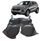 Tapete assoalho preto fosco para o kia sportage 2017/2021
