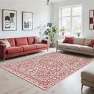 Tapete Aurora Clássico Retangular 200x300 78% Polipropileno 22% Jacquard Vermelho