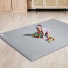 Tapete Autoinflável ANGELBLISS para Cercadinho de Bebê - 180x150x3cm - Cinza