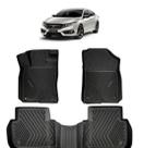 Tapete Automotivo Assoalho 3D Tipo Bandeja Bordas Elevadas Civic G10 2017 / 2022