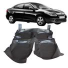 Tapete Automotivo Assoalho Renault Fluence preto fosco luxo Tapete Automotivo Assoalho Renault Fluence preto fosco luxo