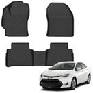 Tapete automotivo bandeja de borracha para COROLLA SEDAN Conjunto 3 pcs Ekap
