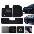 Tapete Automotivo para Byd King 2024 A 2026 GL e GS Carpete Preto Luxo Resistente Sob Medida