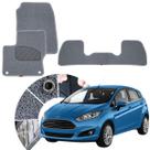 Tapete Automotivo para Ford Novo Focus 2015 16 17 18 19 Capacho Vinílico Cor Cinza 3 Peças Premium Sob Medida