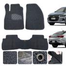 Tapete Automotivo Para Gm New Onix Plus 20 a 23 Turbo AT LTZ Original Lanzi 3 Pçs Grafite inteiriço 12mm