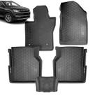 Tapete Automotivo Tipo Bandeja Commander 2016 a 2025 de Borracha com Borda Alta Grid