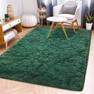 Tapete Awaytail, macio, resistente a manchas, 120x180cm, verde escuro