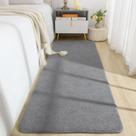 Tapete B BENRON Macio Antiderrapante 61x183 cm Cinza Passadeira