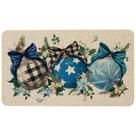 Tapete Baccessor 43x74 cm Blue Xmas Ball Ornament Capacho