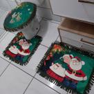 Tapete Banheiro 3 Pçs Antiderrapante Papai e Mamãe Noel 02