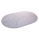 Tapete Banheiro Lyor Contour Three PVC Cinza Antiderrapante 58x38cm Tapete Banheiro Lyor Contour Three PVC Cinza Antiderrapante 58x38cm