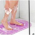 Tapete Banheiro Oval Antiderrapante Carpete Box Seca Pés Macio Absorvente Piso